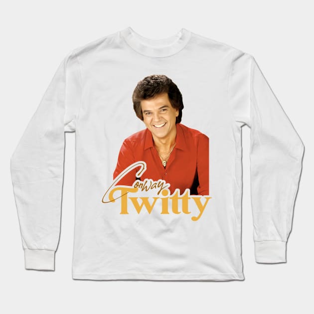 Conway Twitty Long Sleeve T-Shirt by darklordpug